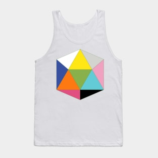 Geodesic Shape in Greenery Tank Top